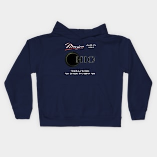 Minster Ohio April 8 2024 Eclipse 2 Kids Hoodie